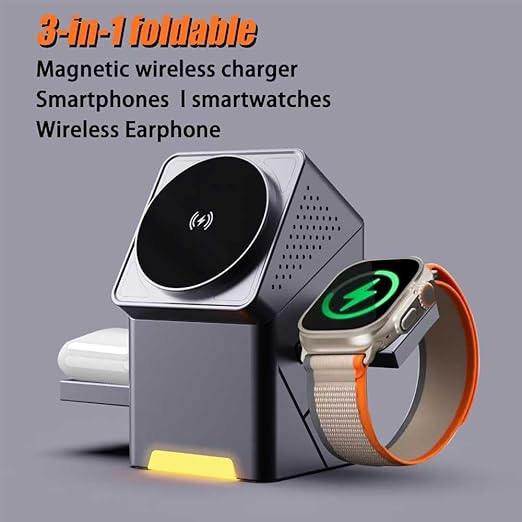 3-in-1 Magnetic Pop-up Design Wireless Charger
